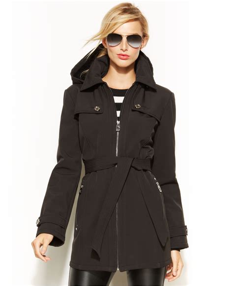 michael kors heavy wool nylon jacket|Michael Kors black jacket women's.